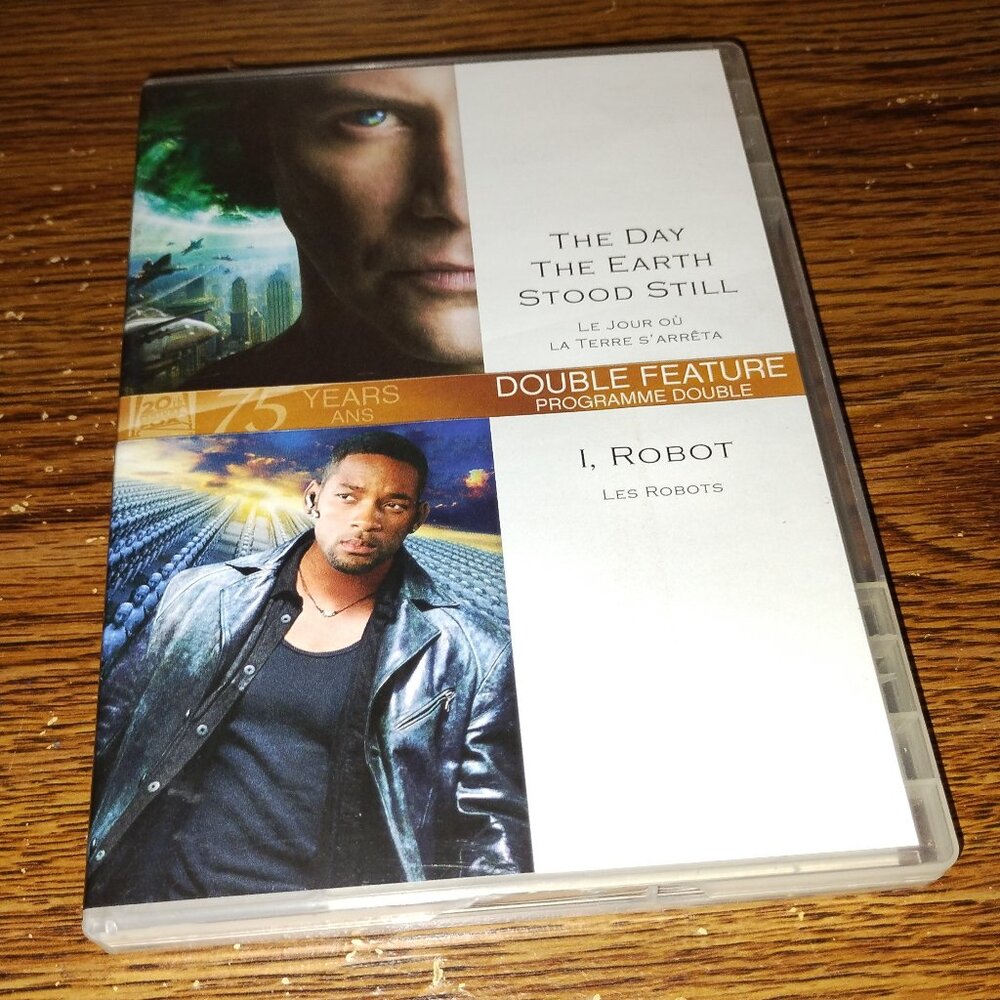 The Day the Earth Stood Still / I, Robot Double Feature (DVD, 2010, Canadian)